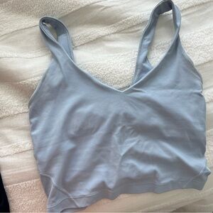 Lululemon light blue align slightly cropped tank
